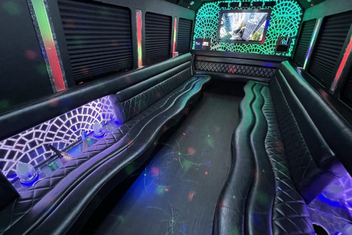 Rock Hill Limo Bus Interior