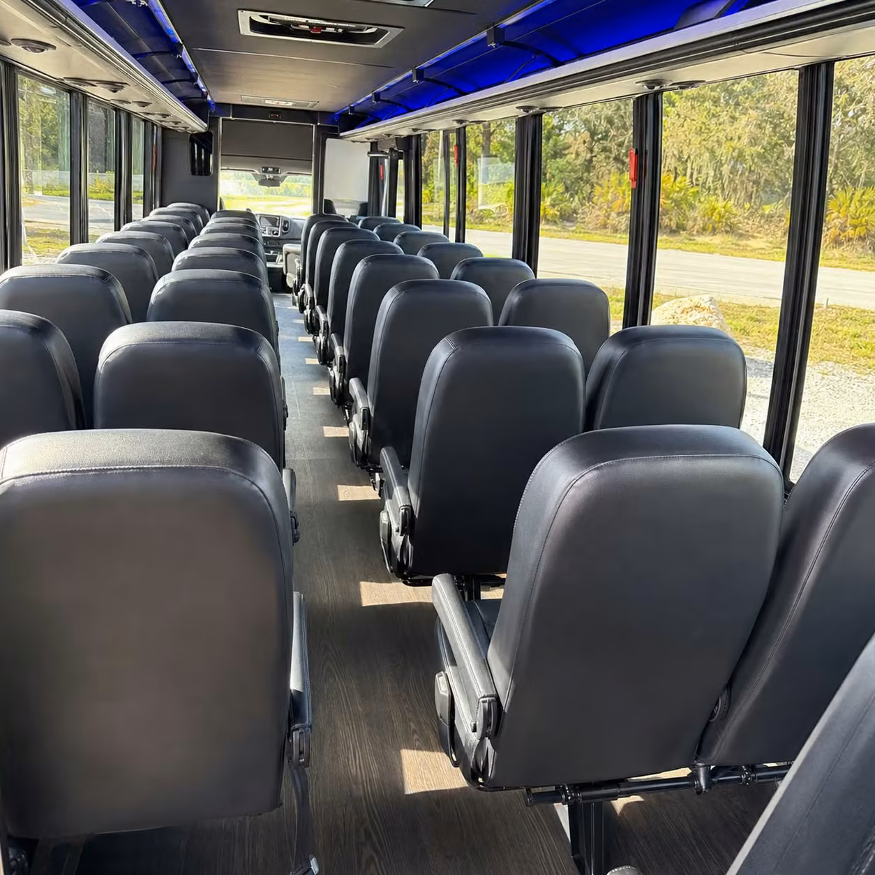 28 passenger minibus interior