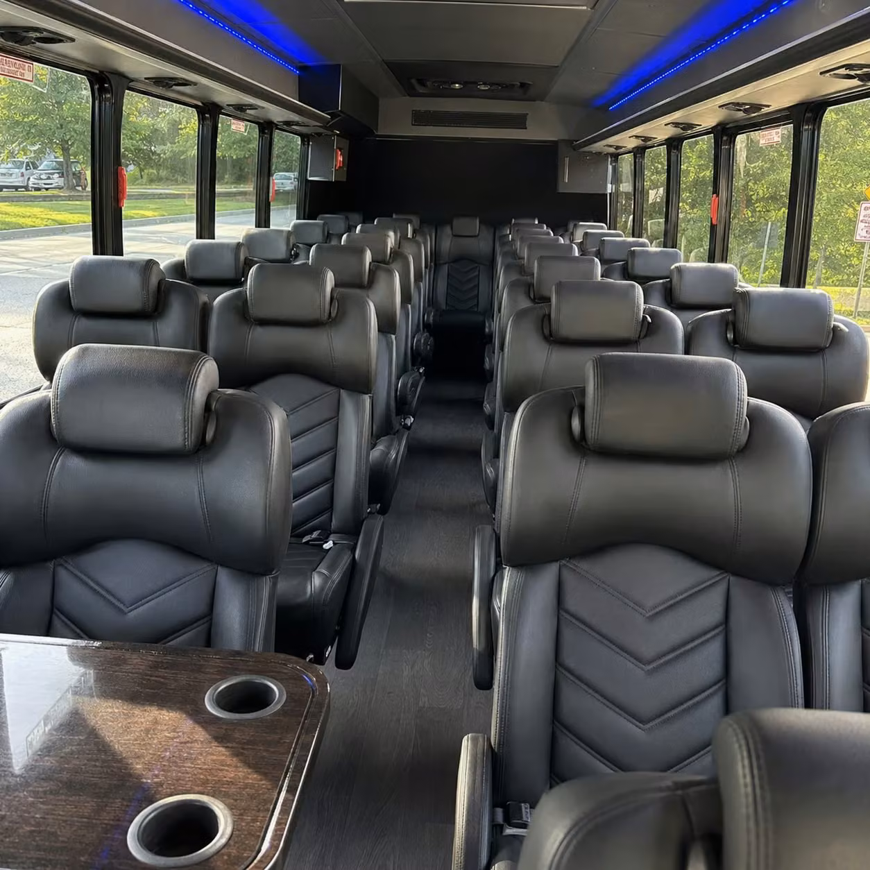 30 passenger minibus inside