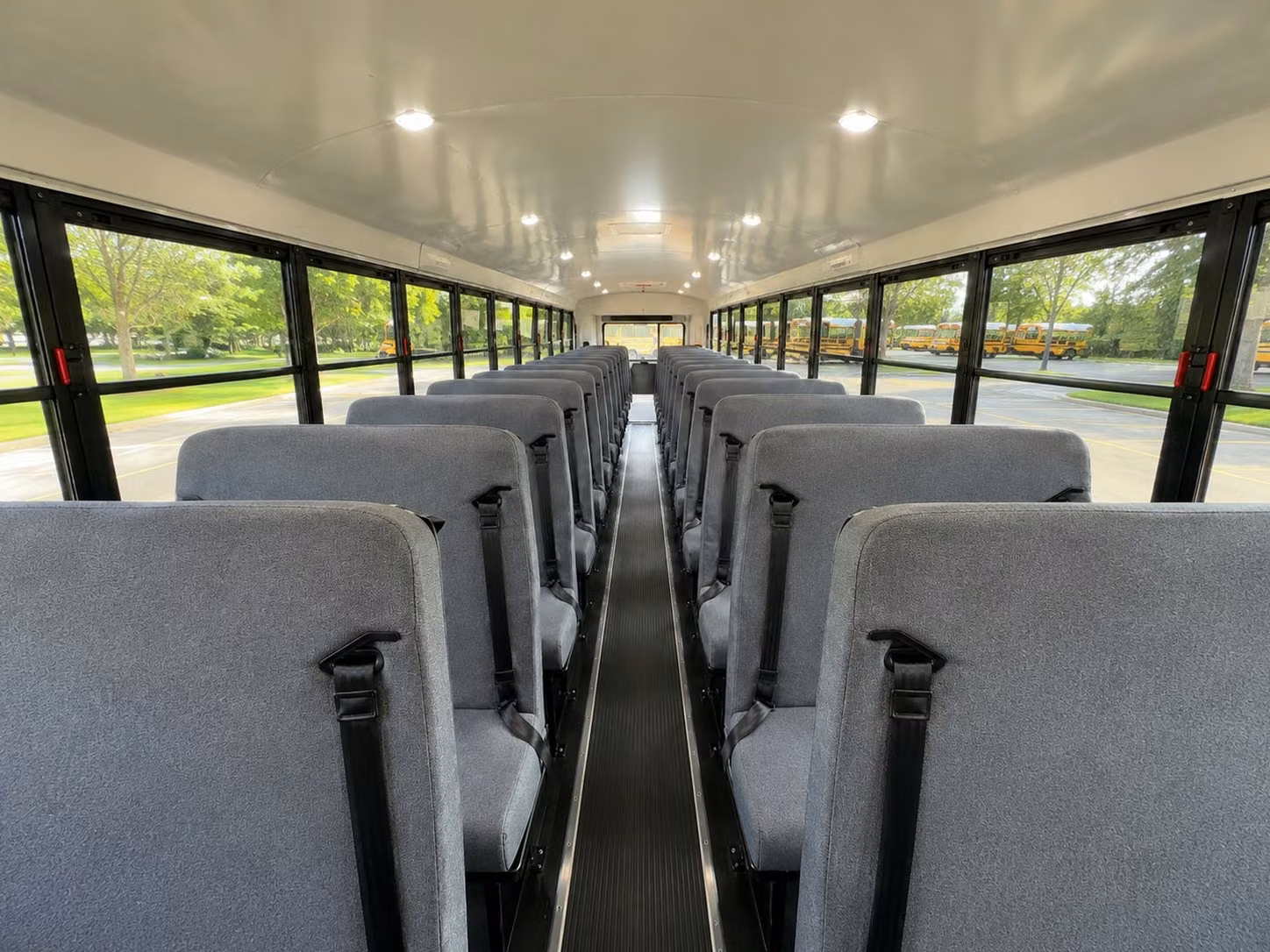 school bus inside